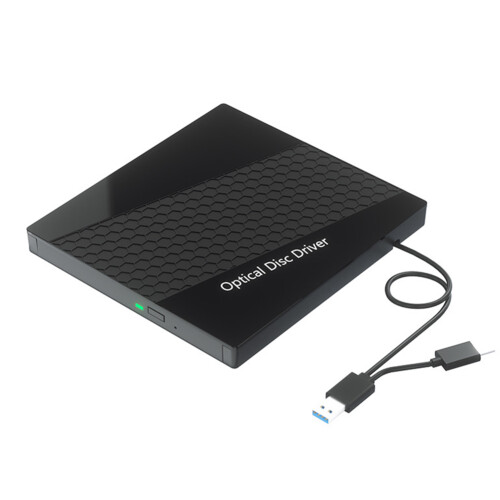 USB 3.0 Type-C CD/DVD RW Drive with Card Reader Hub 7-in-1 1