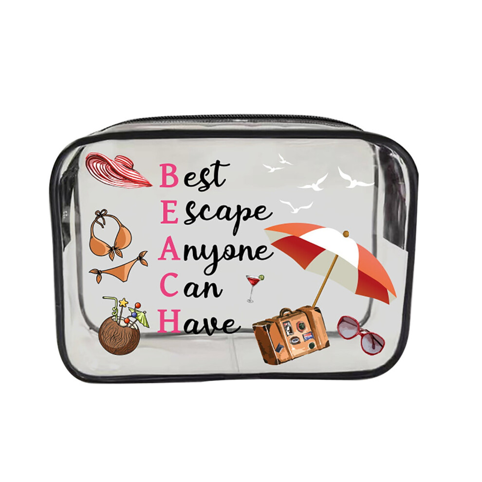 Transparent PVC Portable Makeup Bag