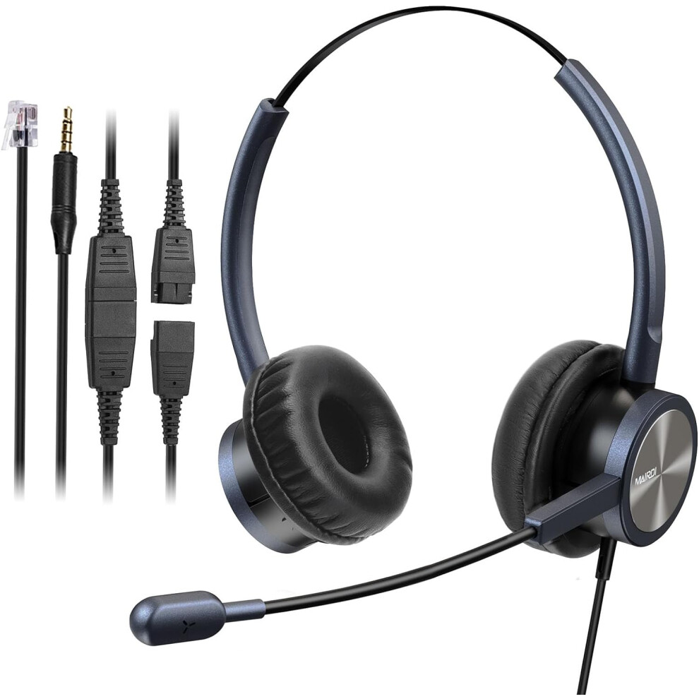 Telephone Headset Rj9 And 3.5Mm Connectors 917087663298