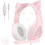 Pink gaming headset with mic, 3D surround sound 1