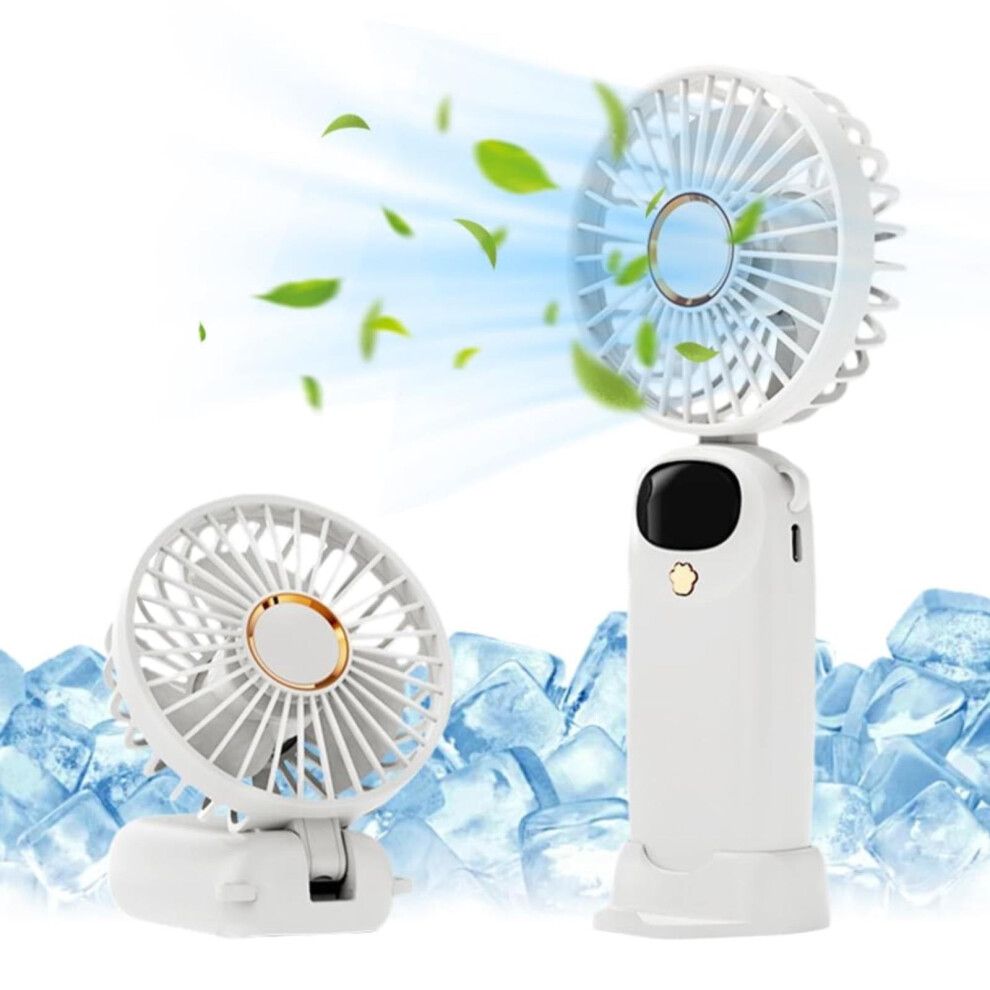 Giyblacko Handheld Fan Usb Rechargeable 5-Speed Foldable 917087666893
