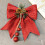 Christmas pine and nut ornaments with glitter bowknot, 2