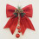 Christmas pine and nut ornaments with glitter bowknot, 5