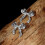 Fankiway women gold bow earrings multifunctional 4
