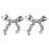Fankiway women gold bow earrings multifunctional 5