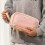 Canvas pencil bag with handle and mesh pockets 6
