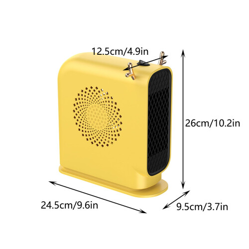 Aquecedor elétrico portátil com termostato (1 unidade) 2
