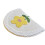 Boho flower panda semicircle floor mat 120x60cm 6