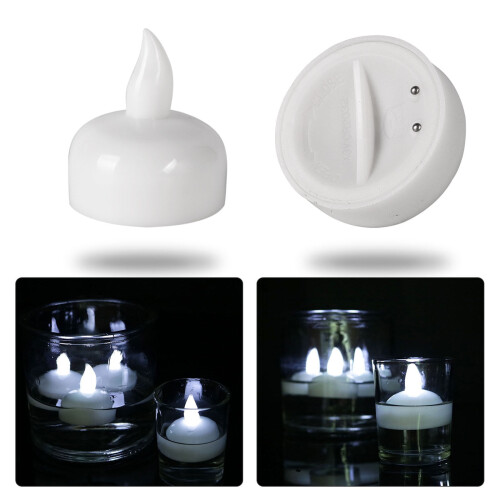 LED-flytande ljus vattenaktiverade 12 st 1