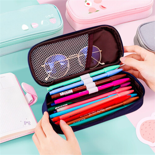 Pen Case Oxford Cloth Dust-Proof Large Capacity 2