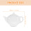 Sottobicchiere in ceramica per bustine di tè con supporto (1 pezzo) 6