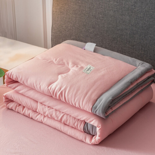 Queen Size Solid Color Lightweight Quilt Microfiber 1 Piece 1