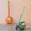 Toilet Brush with Soft Dense Bristles, Long Handle, 8