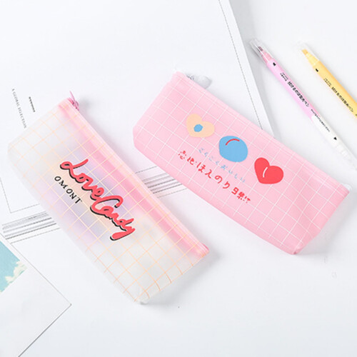 Pencil Case Transparent Dust-Proof Lightweight 1 Pack 2