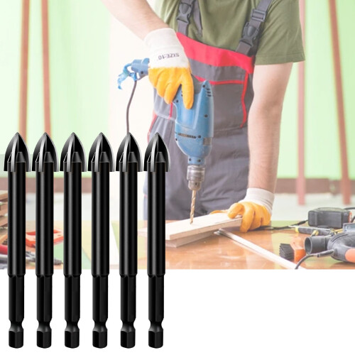 Triangle Drill Bit Cross Angle Anti-Rust Tip 10 Pcs 2