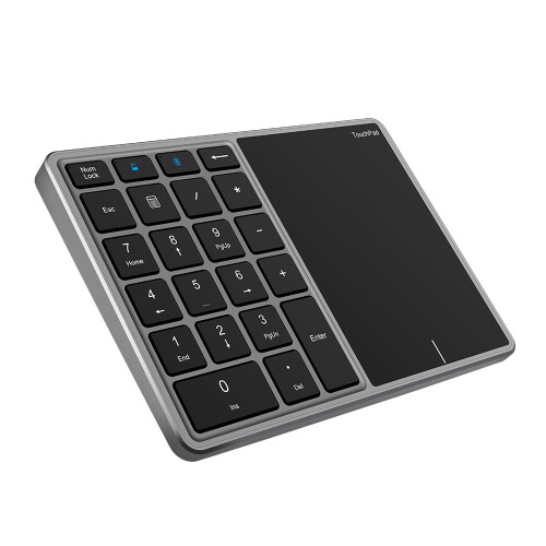 Wireless Number Pad 2.4G Bluetooth Grey 2