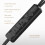 USB gaming headset with microphone black 2