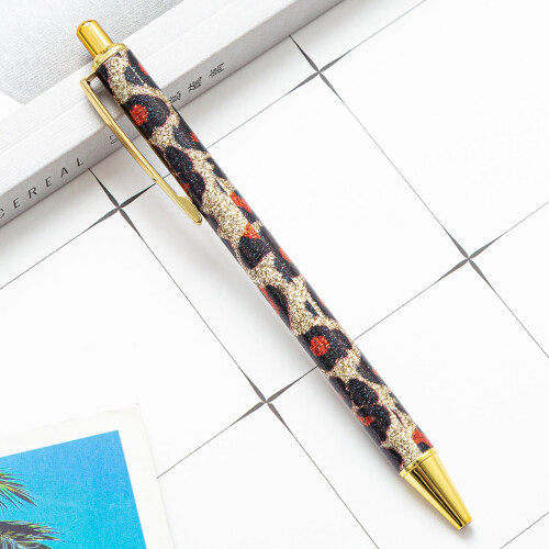 Leopard Print Ballpoint Pen Metal 1.0mm 2