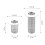 Kitchen water filter cartridge universal anti-deformation 1 5