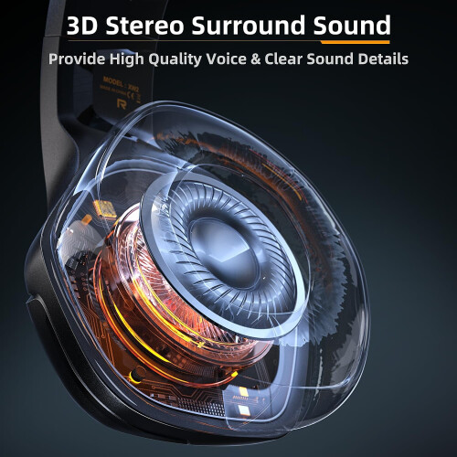 Gaming Headset for PS5 PS4 PC with Noise-Cancelling Mic 1