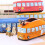 Giyblacko pen bag canvas small animal buses 5