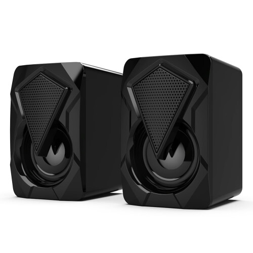 Jixopn X2 USB computer speakers with subwoofer and RGB light 2
