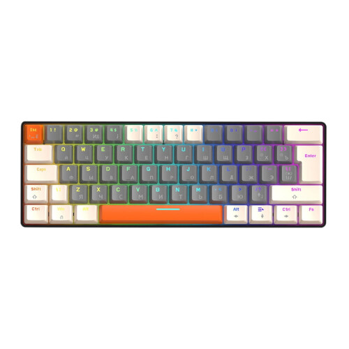 Jixopn T60 USB Mini Mechanical Gaming Keyboard Black Grey 2