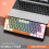 Jixopn T60 USB Mini Mechanical Gaming Keyboard Black Grey 6