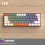 Jixopn T60 USB Mini Mechanical Gaming Keyboard Black Grey 8