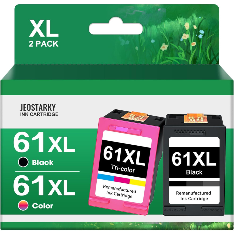 Hp 61XL Ink Cartridge Replacement Pack For Envy 4500 5530 Black 917087655279