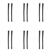 12St Cajon-Borste, Teleskopiska Trumborstar Nylonstavar Slagverk för Jazz Stick-Trumma