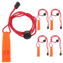 Sports Whistle Emergency Outdoor Camping Plastic 5 Pcs