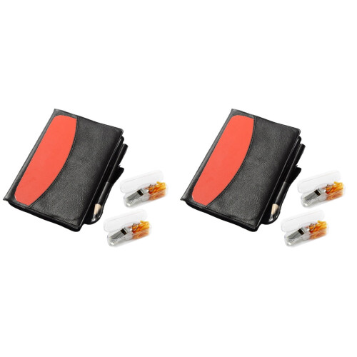 Soccer referee yellow and red cards set 2 pieces