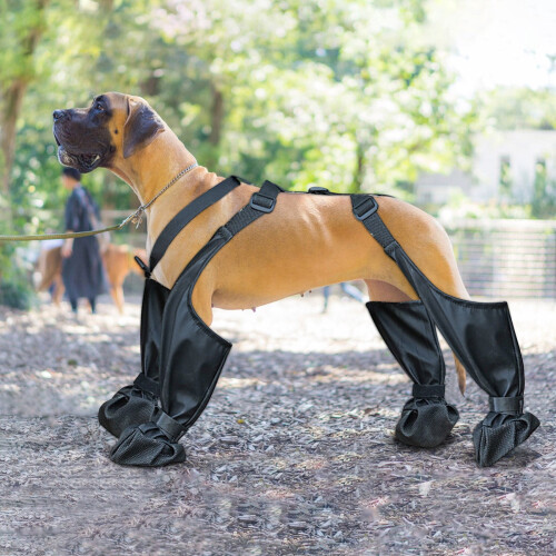 Jacenvly Dog Suspender Boots Waterproof Dirt-Resistant Size 2