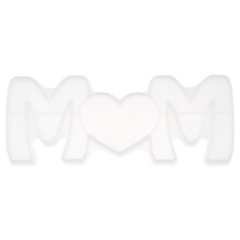 Letter stencil resin silicone mold white crystal