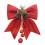 Christmas pine and nut ornaments with glitter bowknot, 1