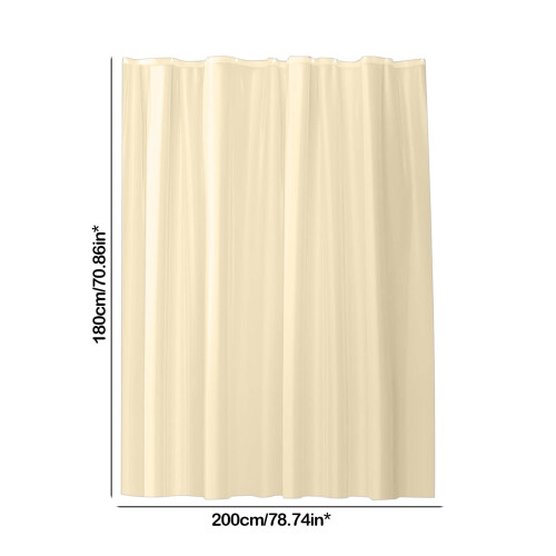 Shower Curtain Set Black White Fabric 12 Hooks 2