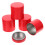 Guangmc red tinplate tea jars5pcs 1