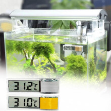 Digital aquarium thermometer stick-on for freshwater mini