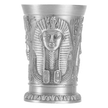 Guangmc Vintage metalen cocktailglas/shotglas met Cleopatra-motief