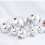 Christmas Ball Ornaments Shatterproof Glossy Silver 6 pcs 5
