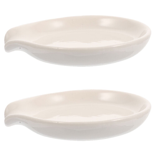 Ceramic spoon rest for kitchen 2 pcs