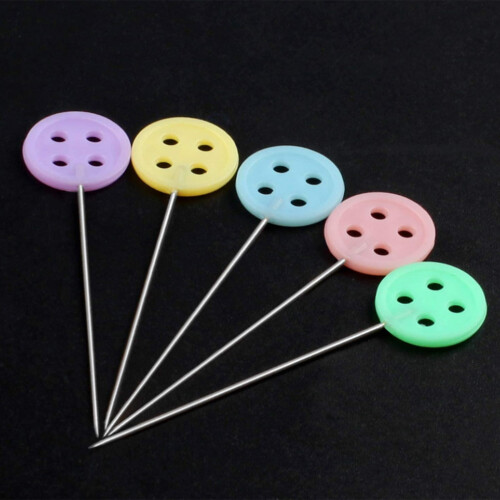 Spilli dritti multicolore da 1,8 pollici, 50 pezzi 1
