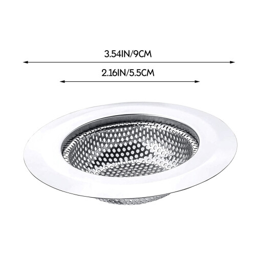 Stainless Steel Sink Strainer Wide Edge 1 Pack 2