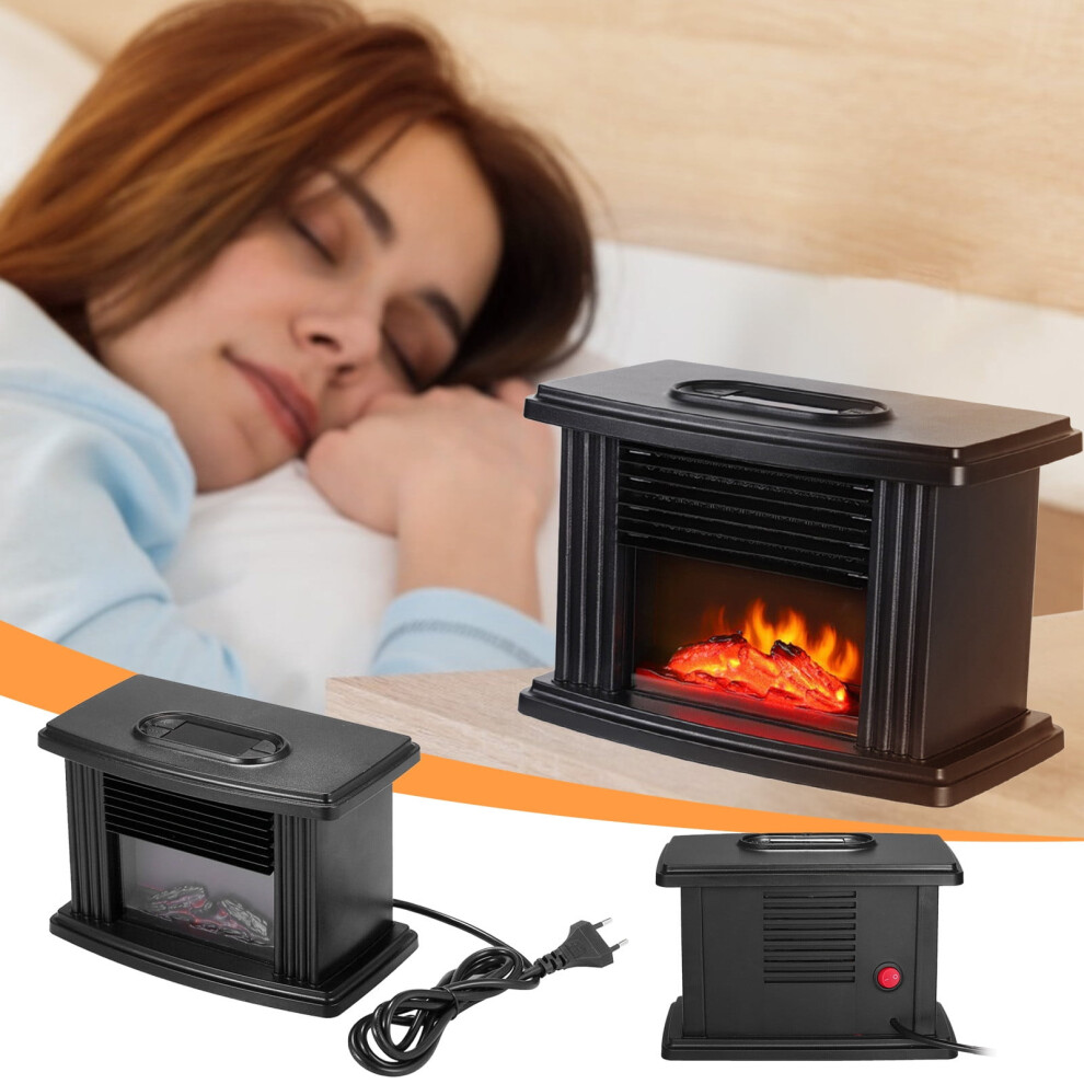 Space Heater Indoor Flame Effect Desktop Fan Heater 9336866881172