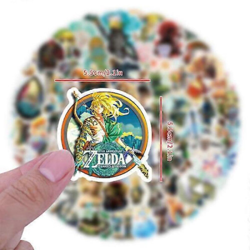 120 Pcs Zelda Kingdom Tears Doodle Waterproof Stickers 1