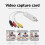 jixopn Κάρτα εγγραφής ήχου βίντεο USB2.0 VHS σε DVD προσαρμογέας για Windows 10 8 7MacOS 5