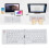 Foldable Wireless Keyboard Bluetooth White 1