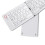 Foldable Wireless Keyboard Bluetooth White 3