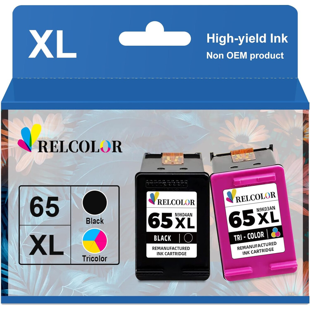 Hp 65XL Ink Cartridge Replacement Color Combo For Black 917087655224